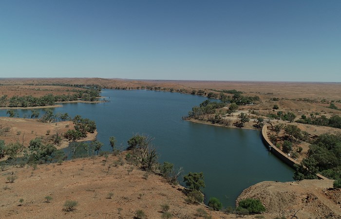 Aerial image of Umberumberka Reservoir