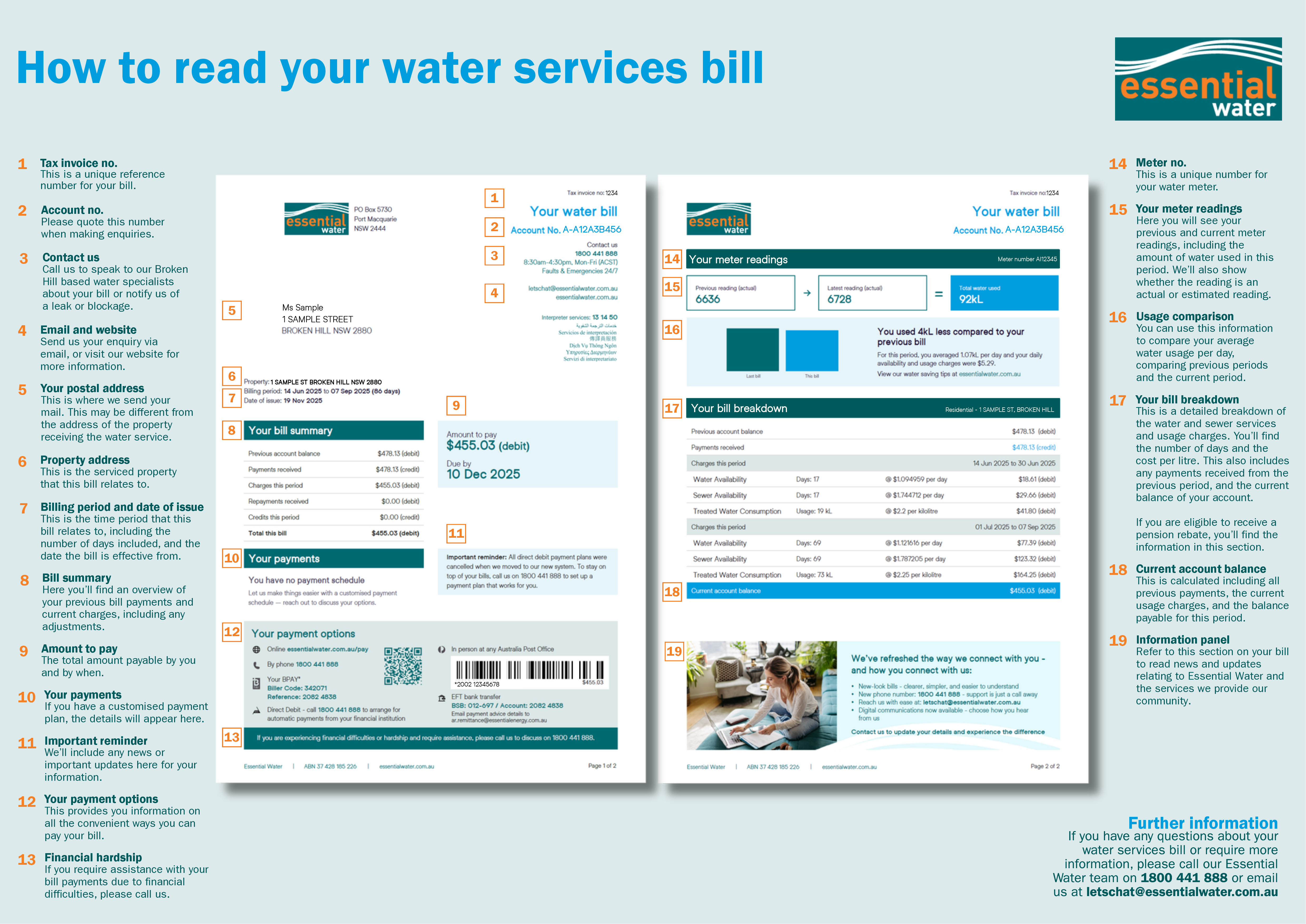 How to pay your water services bill